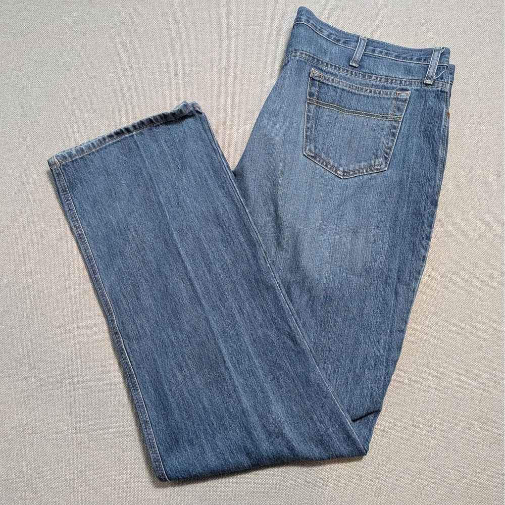 Cinch White Label Mens 42x36 Blue Denim Straight Leg Cowboy Western Jeans Pants